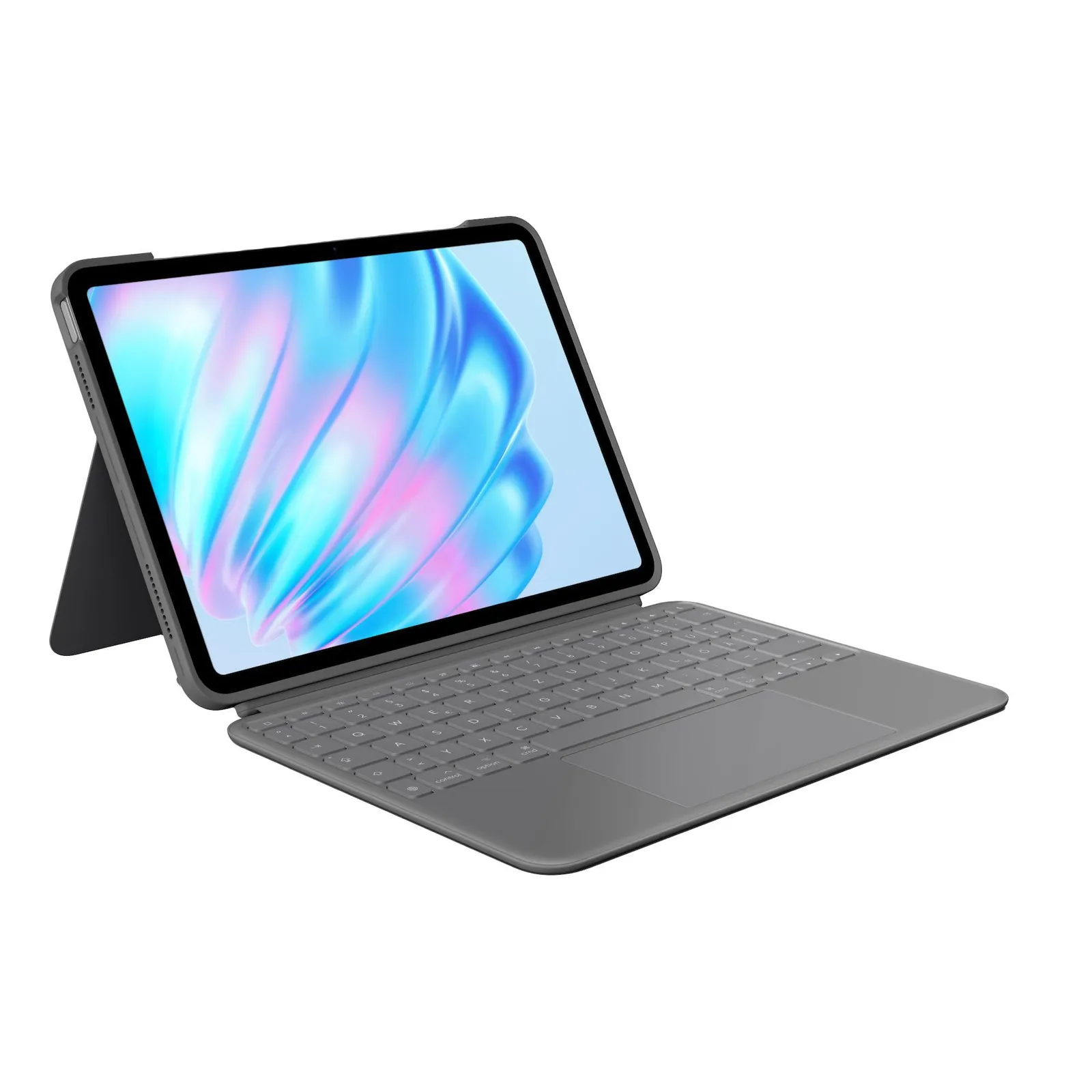 PI_739959873 Logitech Combo Touch Tastatur-Case Grau für iPad Air 11" M2 2024, M3 2025 - Slika 1