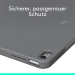 Logitech Combo Touch Tastatur-Case Grau für iPad Air 13" M2 2024, M3 2025 - Slika 5