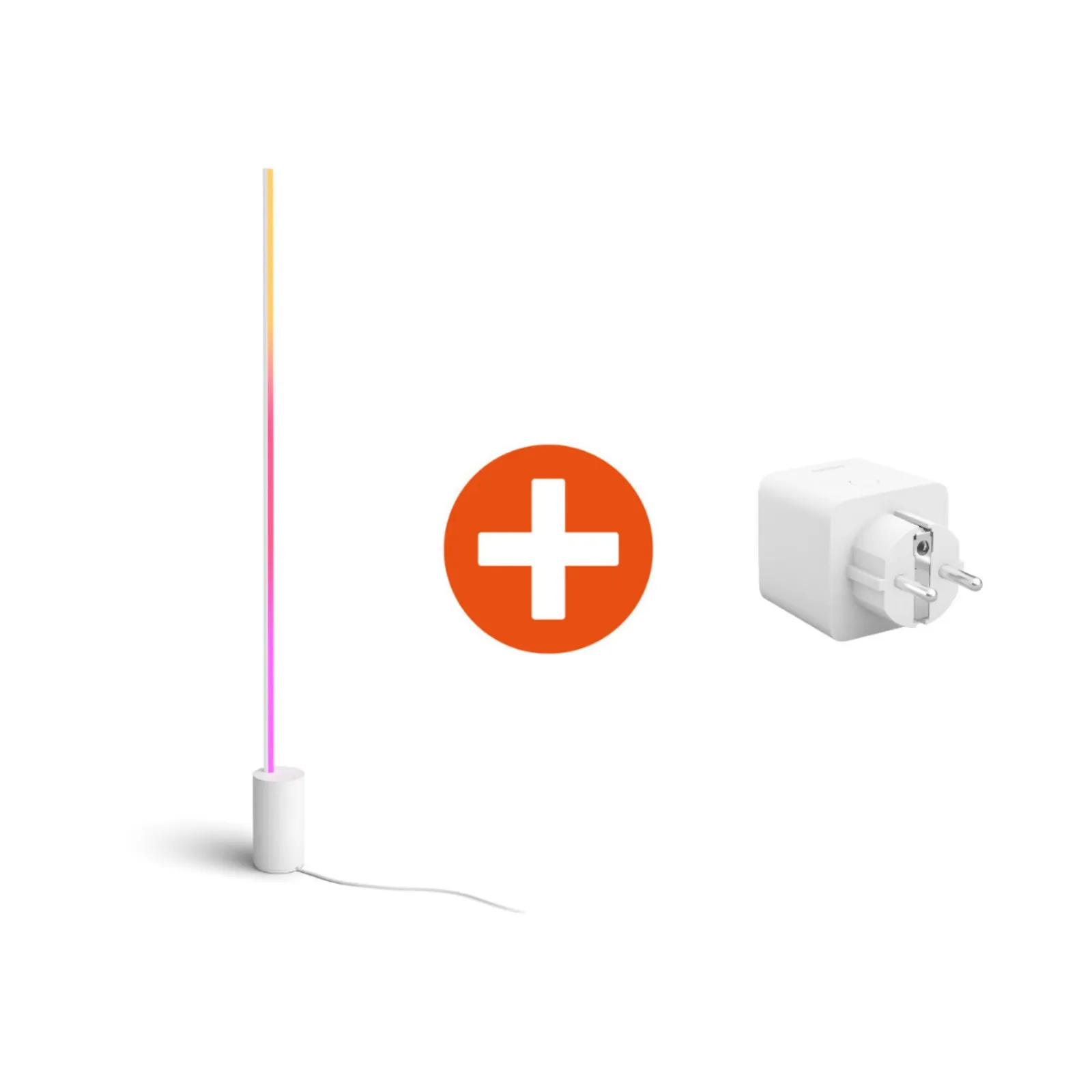 PI_746585759 Philips Hue White & Color Ambiance Gradient Signe Stehleuchte weiß + Smart Plug - Slika 1