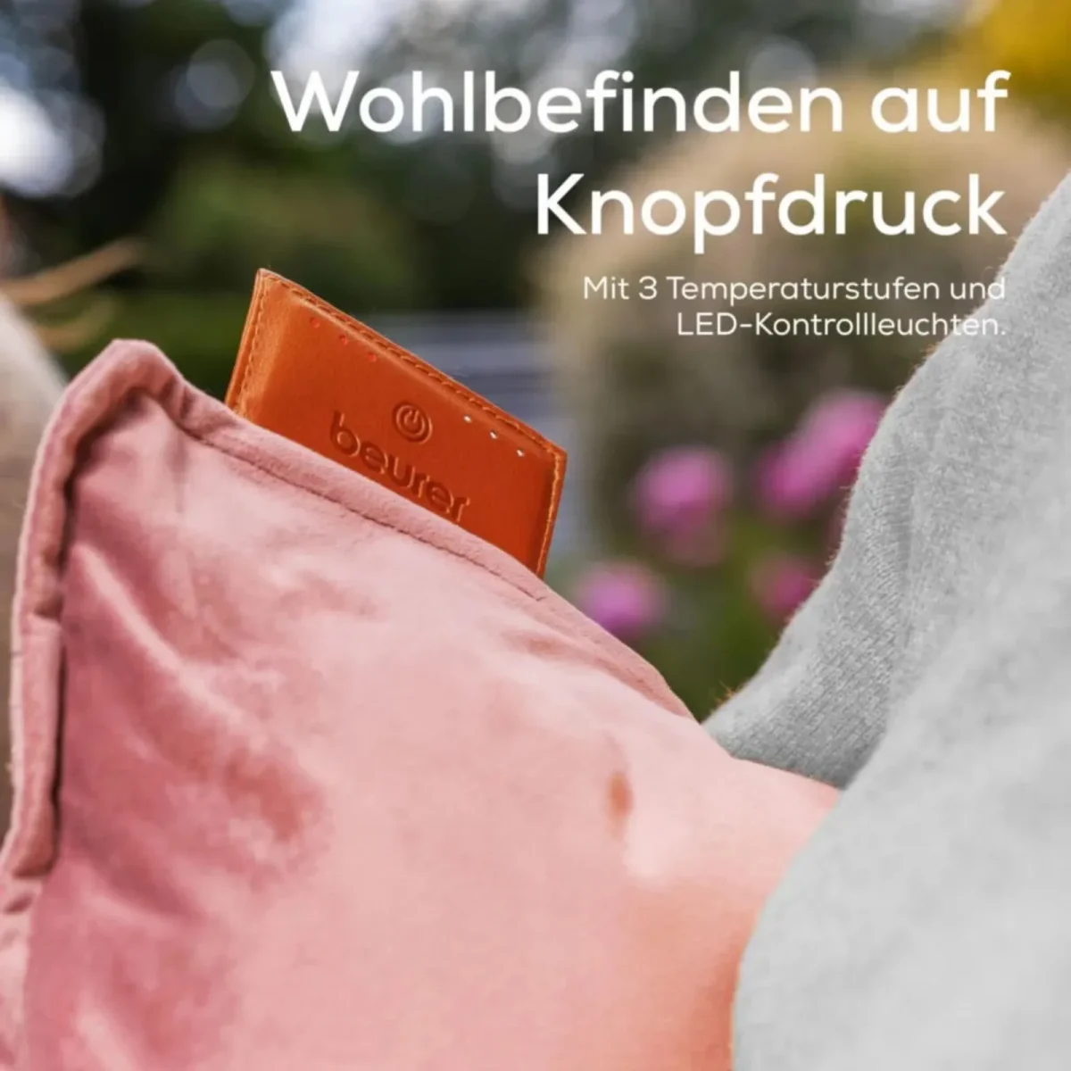 Beurer HK77 Heaty Heizkissen mit Akku Blush-Rose - Slika 6