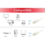 Equip 60310107101 Patchkabel, Cat.6A, U/UTP, 0.15m, Weiß - Slika 3