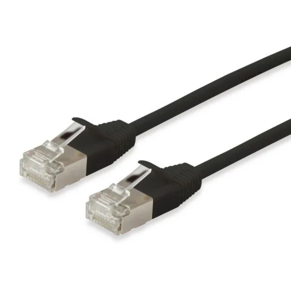 Equip 606123 Slim-Patchkabel, Cat.6A, F/FTP, 0.5m, Schwarz