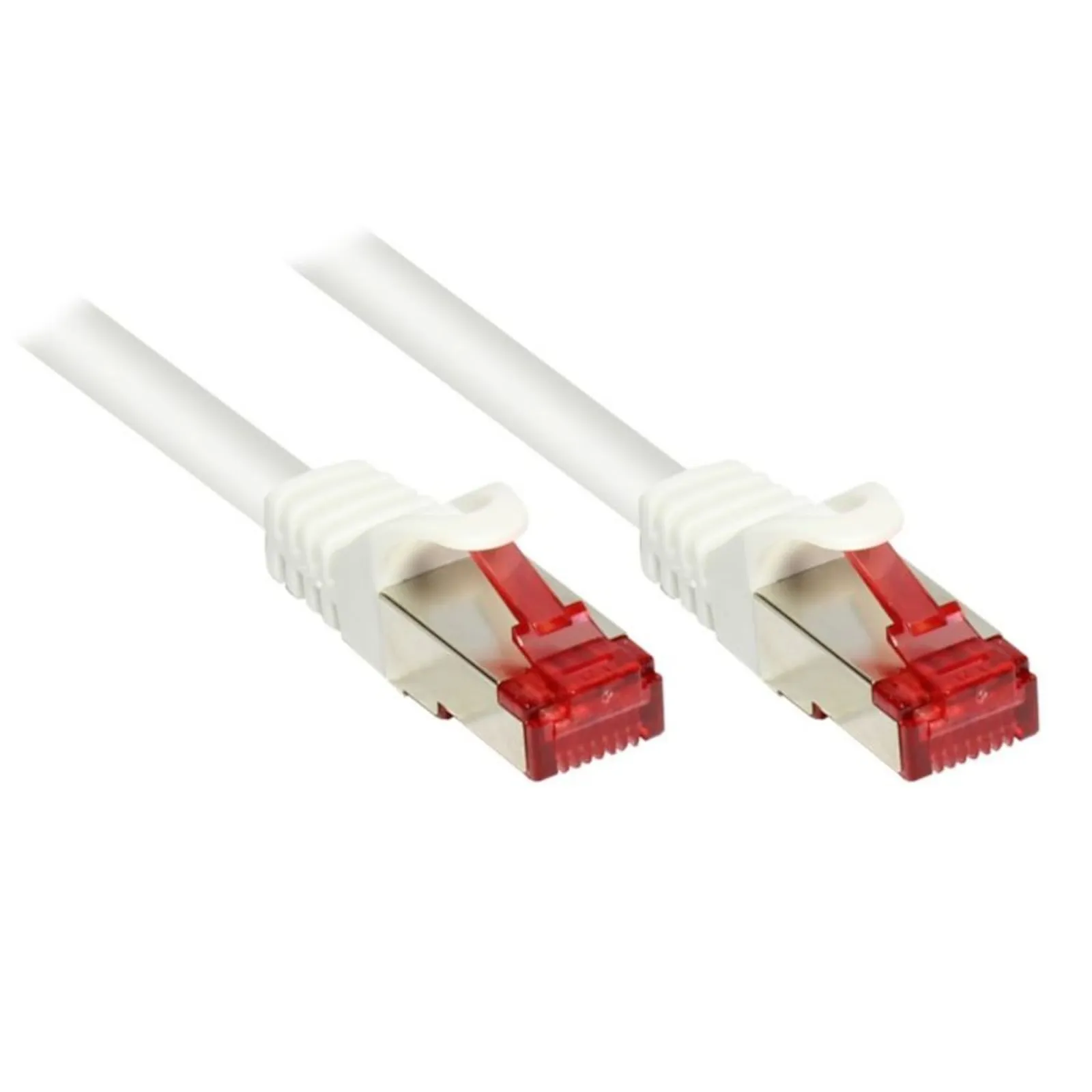 140924102835600701900025I Good Connections Patch Netzwerkkabel CAT6 S/FTP 250MHz weiß 1m - Slika 1