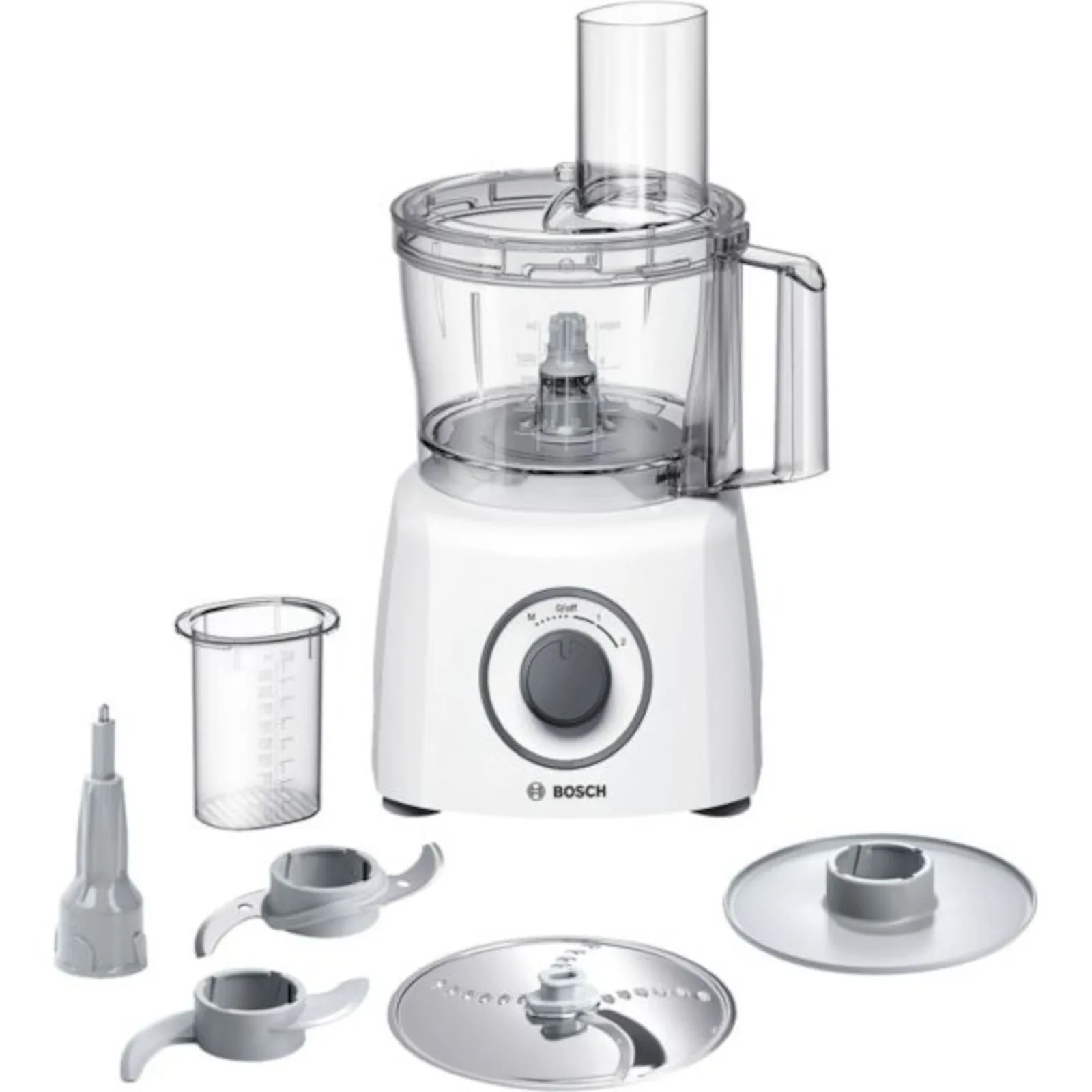 160216101102900701900043M Bosch MCM3100W Kompakt-Küchenmaschine grau weiß - Slika 1