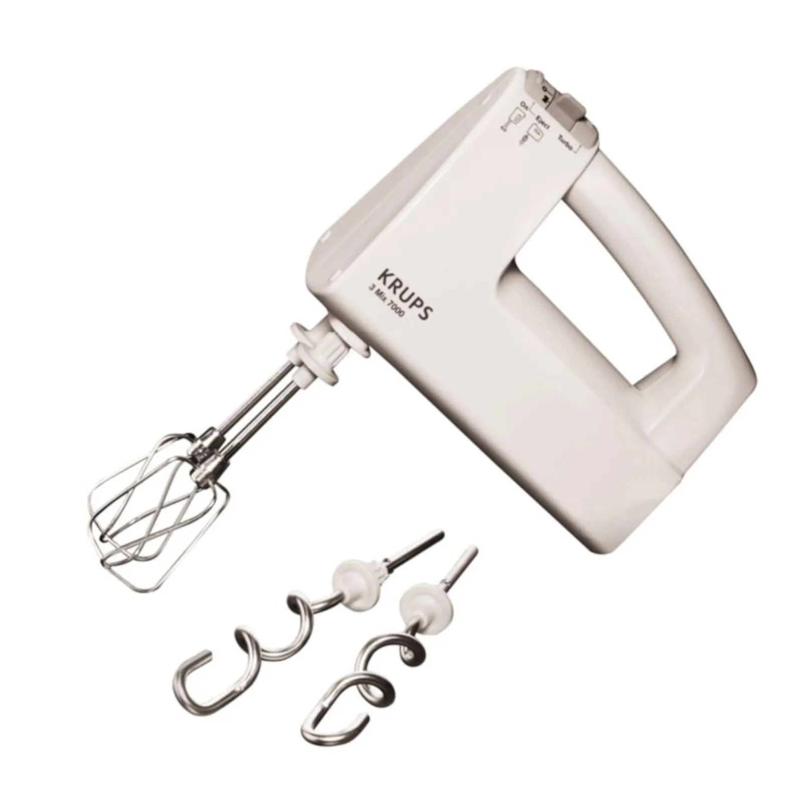 170616102721900701900002I Krups F60814 Handmixer mit Turbostufe, 3 Mix 7000 500 W weiß - Slika 1