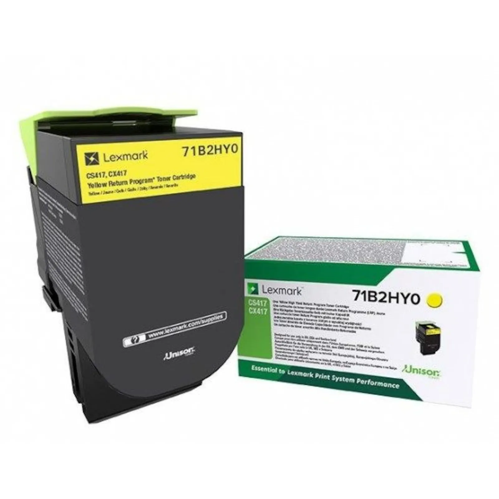 170706163447400701900123I Lexmark 71B2HY0 Rückgabe-Tonerkasette Gelb 3.500 Seiten - Slika 1