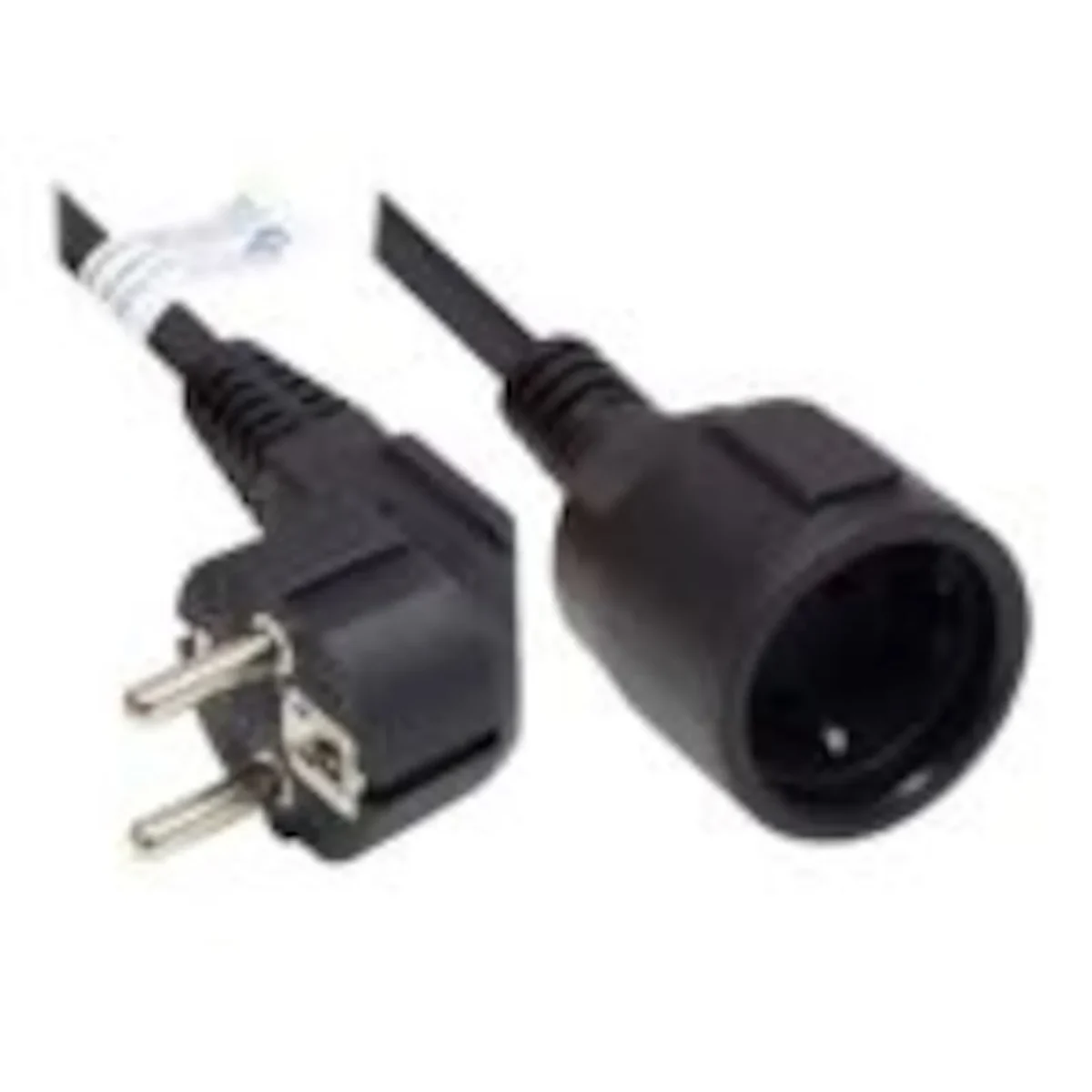 Good Connections Verlängerung Schutzkontakt-Stecker an Buchse, schwarz, 2 m - Slika 1