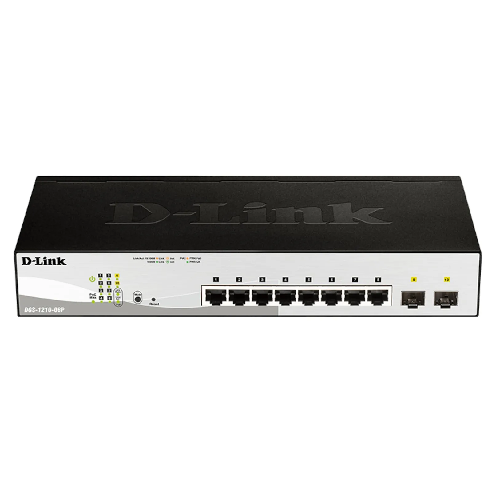 191030104236400801900002E D-Link DGS-1210-08P/E 8-Port Gigabit Smart Switch PoE-powered - Slika 1