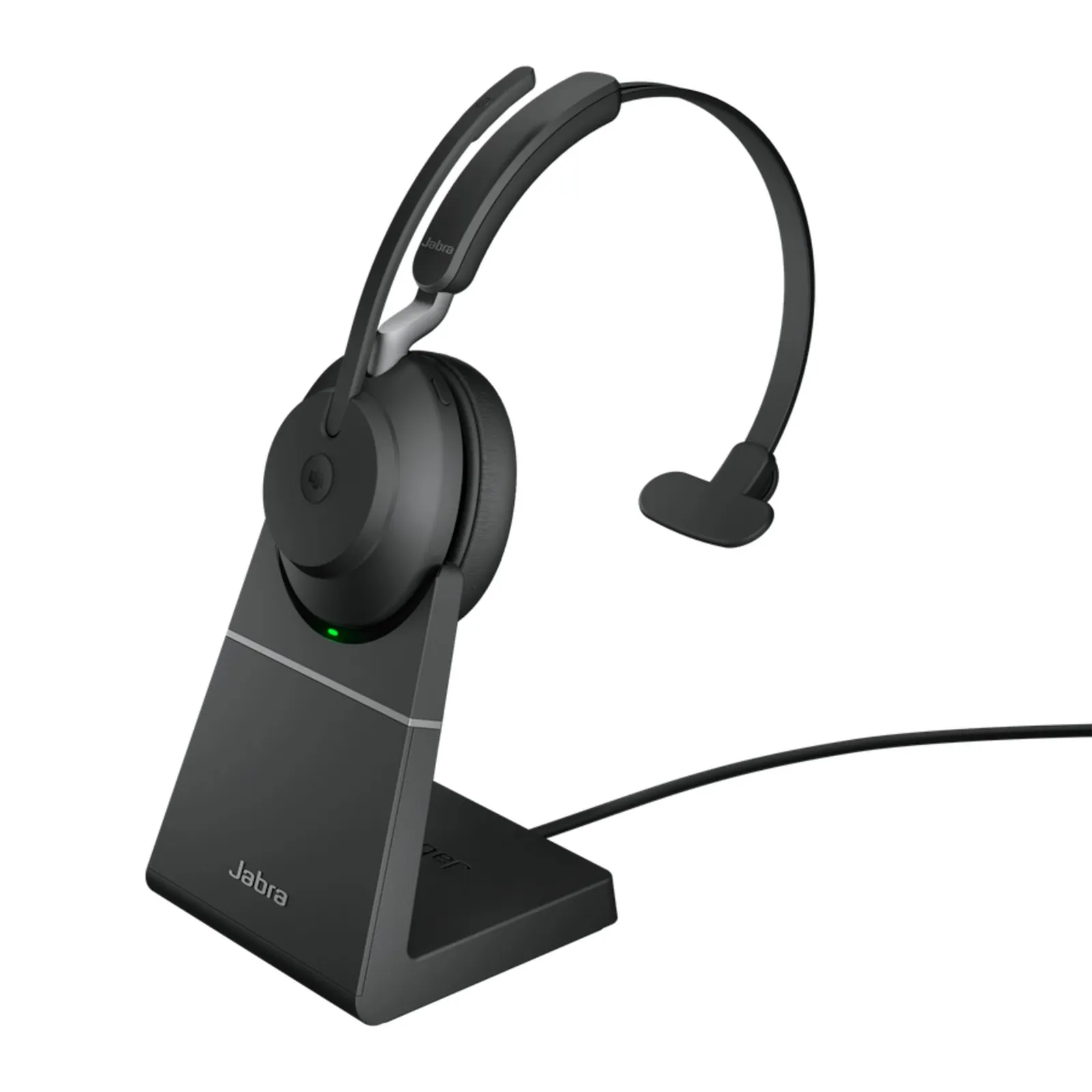 200908154151300301900054H Jabra Evolve 2 65 MS Wireless Bluetooth Mono Headset schwarz m. Ladestation - Slika 1