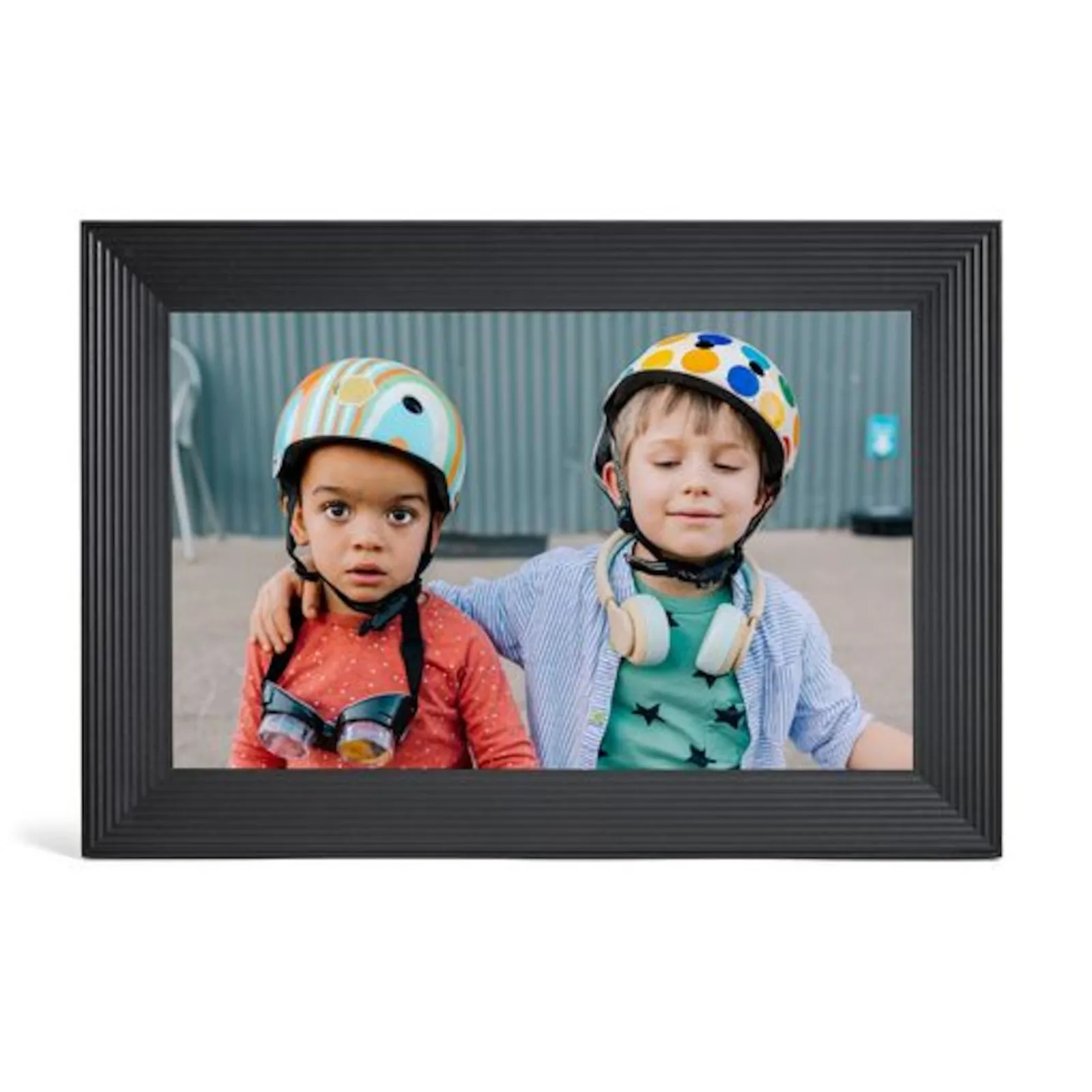 220907120330700301900071Z Aura Frames AF905 Photoframe Carver, Gravel 25,4cm (10") Digitaler Bilderrahmen - Slika 1