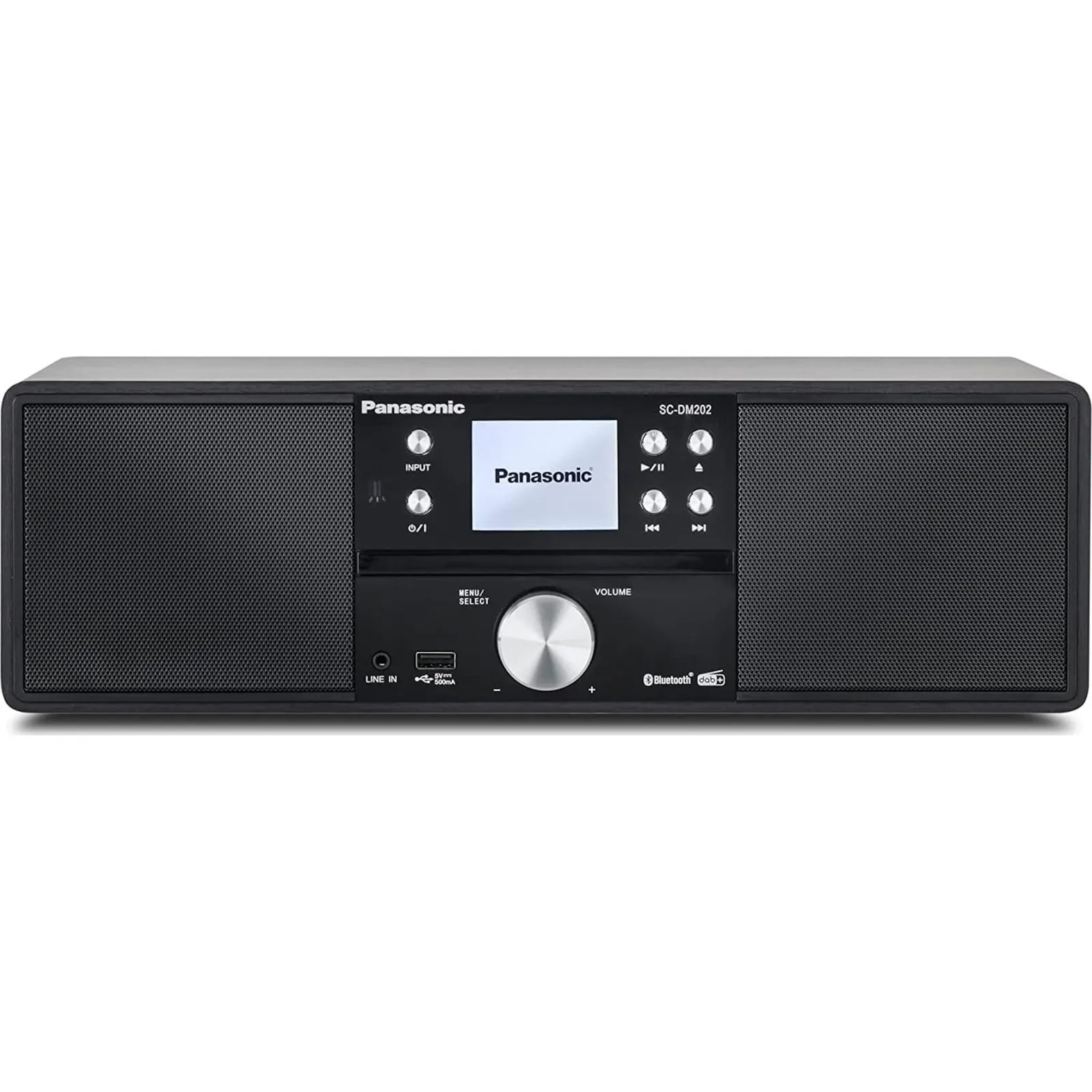 230607155256200301900063X Panasonic SC-DM202EG-K All-in-One Stereo System mit CD, DAB+, Bluetooth, schwarz - Slika 1