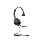 Jabra Evolve2 40 SE UC Mono USB Headset schwarz USB-C mit Verlängerungskabel - Slika 2