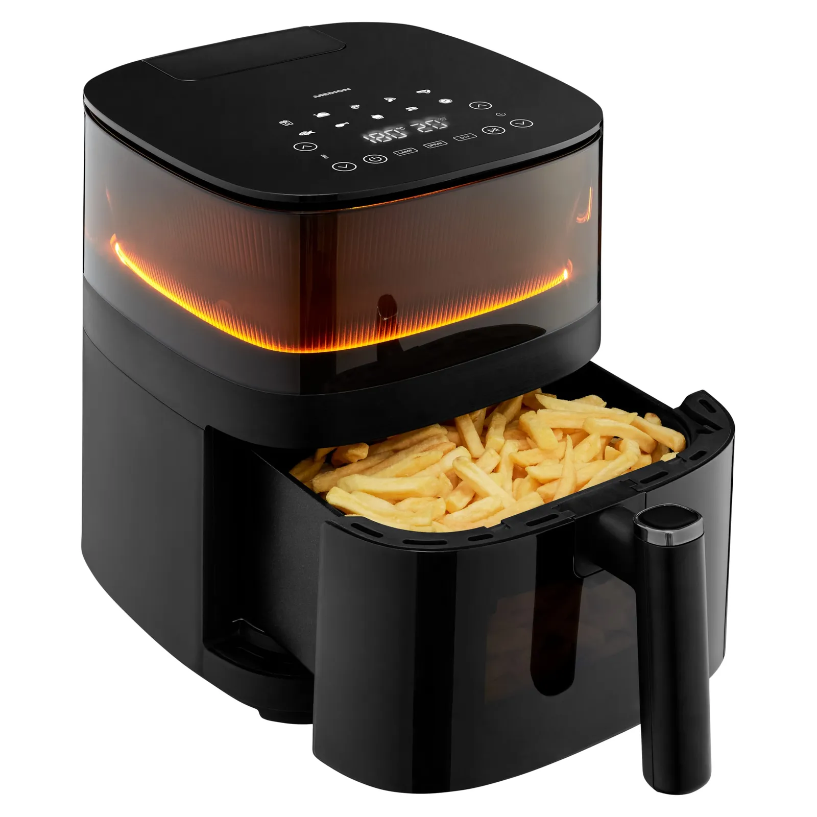 240222101245900501900079D Medion MD 11780 X10 XL-Heißluftfritteuse 5 l, schwarz - Slika 1
