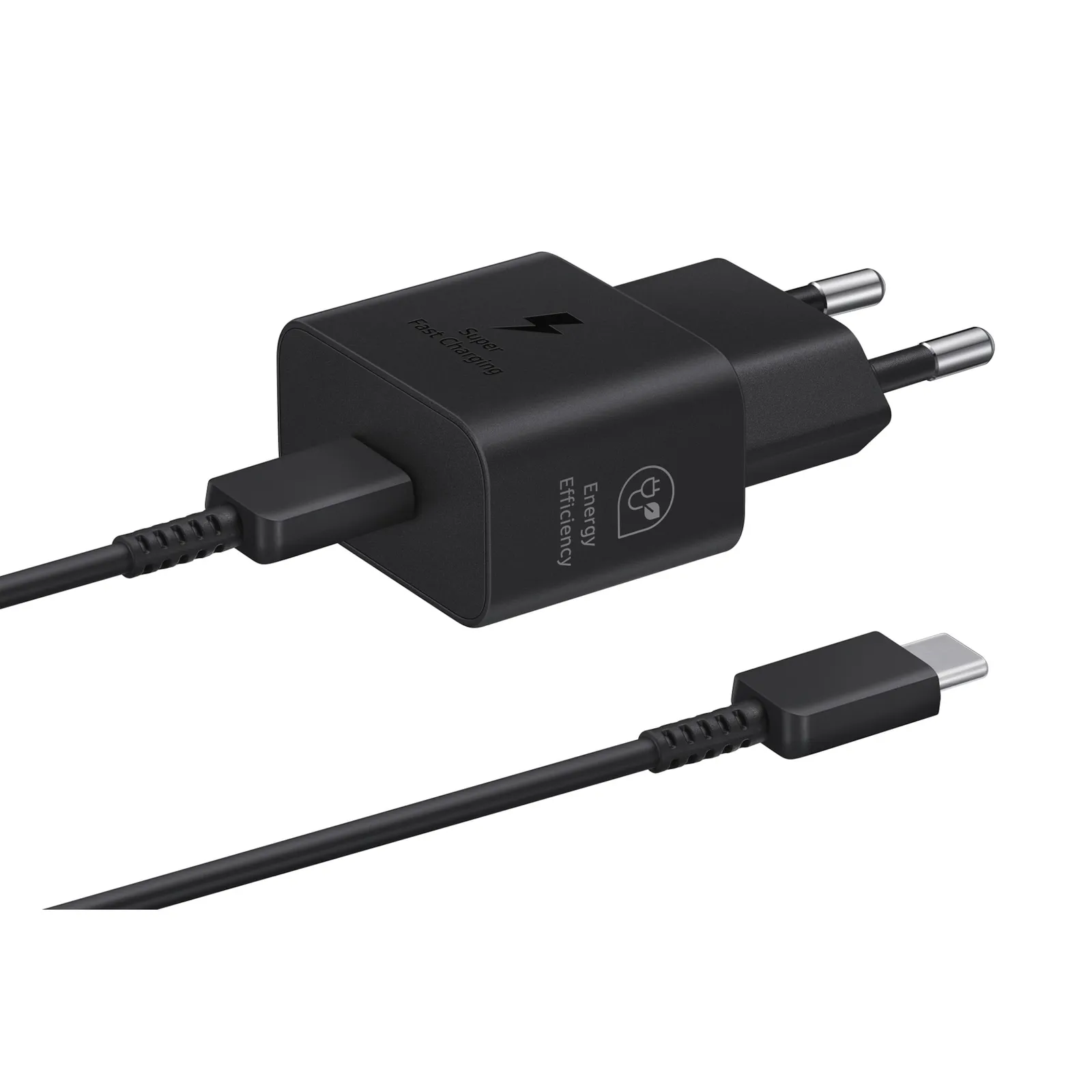 240301144630300501900031T Samsung Schnellladegerät T2510 USB-C 25W mit Datenkabel, Schwarz - Slika 1