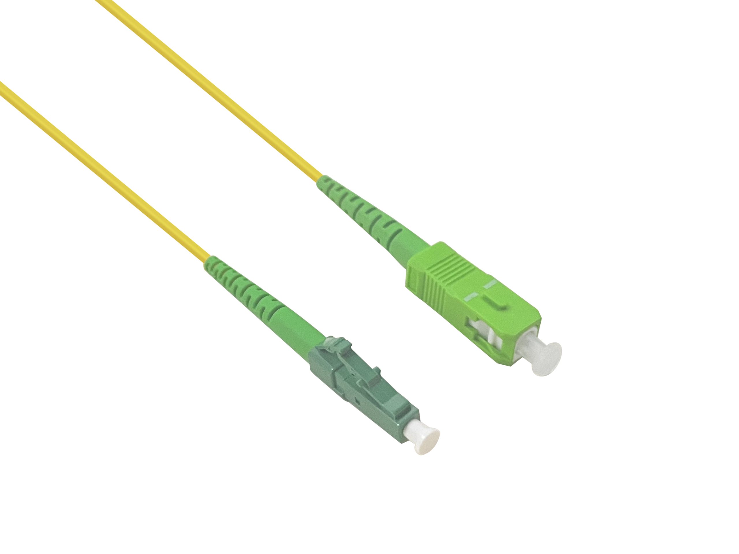 372014 helos LWL OS2 Patchkabel Simplex LSZH 2,0mm SC/APC-LC/APC gelb 1,0m - Slika 1