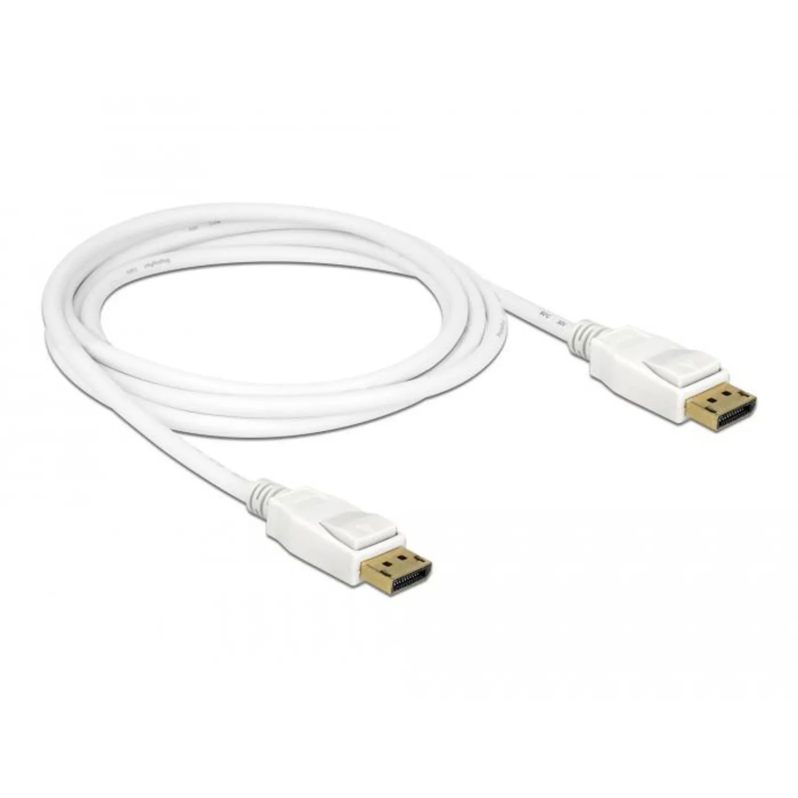 PI_329483003 Delock Kabel DisplayPort 1.2 Stecker/ DisplayPort Stecker 4K 3m weiß - Slika 1