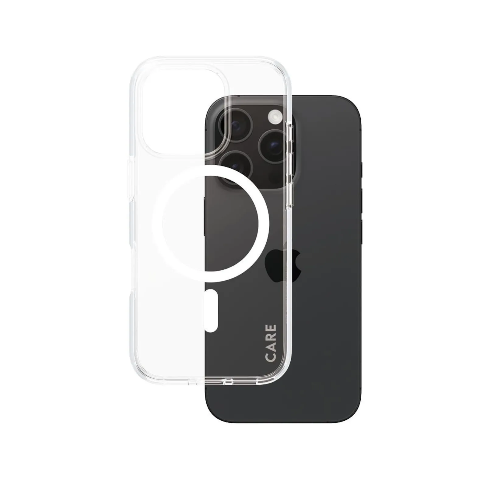 PI_377487636 CARE by PanzerGlass® Flagship Case Transparent Urban Combat m. Weiß MagSafe iPhone 16 Pro - Slika 1