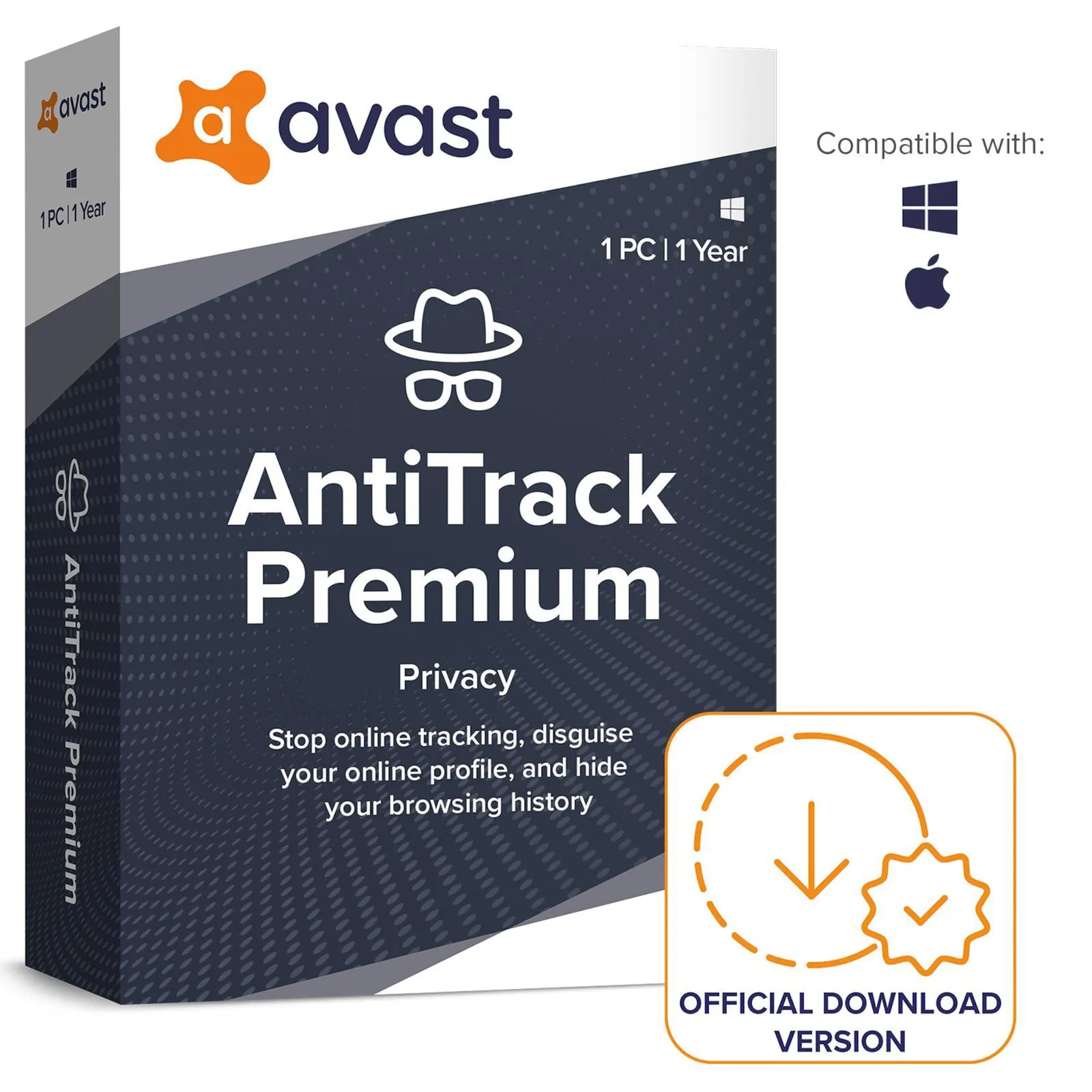 PI_444401689 Avast AntiTrack (1 Gerät) - 1 Jahr DE | Download & Produktschlüssel - Slika 1