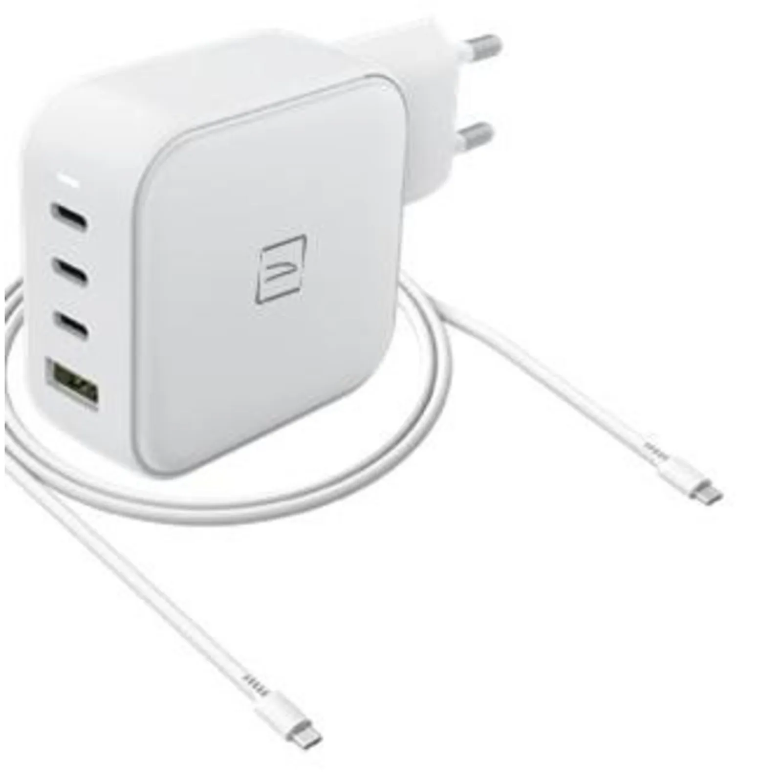 PI_447735320 TUCANO GaN Wall Charger 100W USB-C PD Weiß - Slika 1