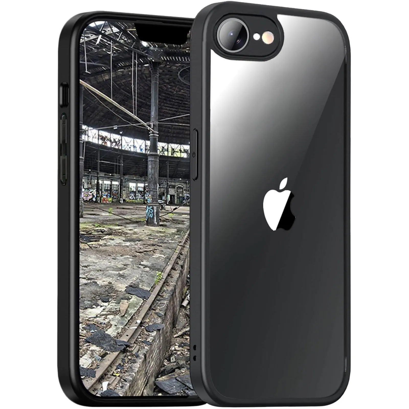 PI_528411677 JT Berlin BackCase Pankow Hybrid Apple iPhone 16e schwarz/transparent - Slika 1