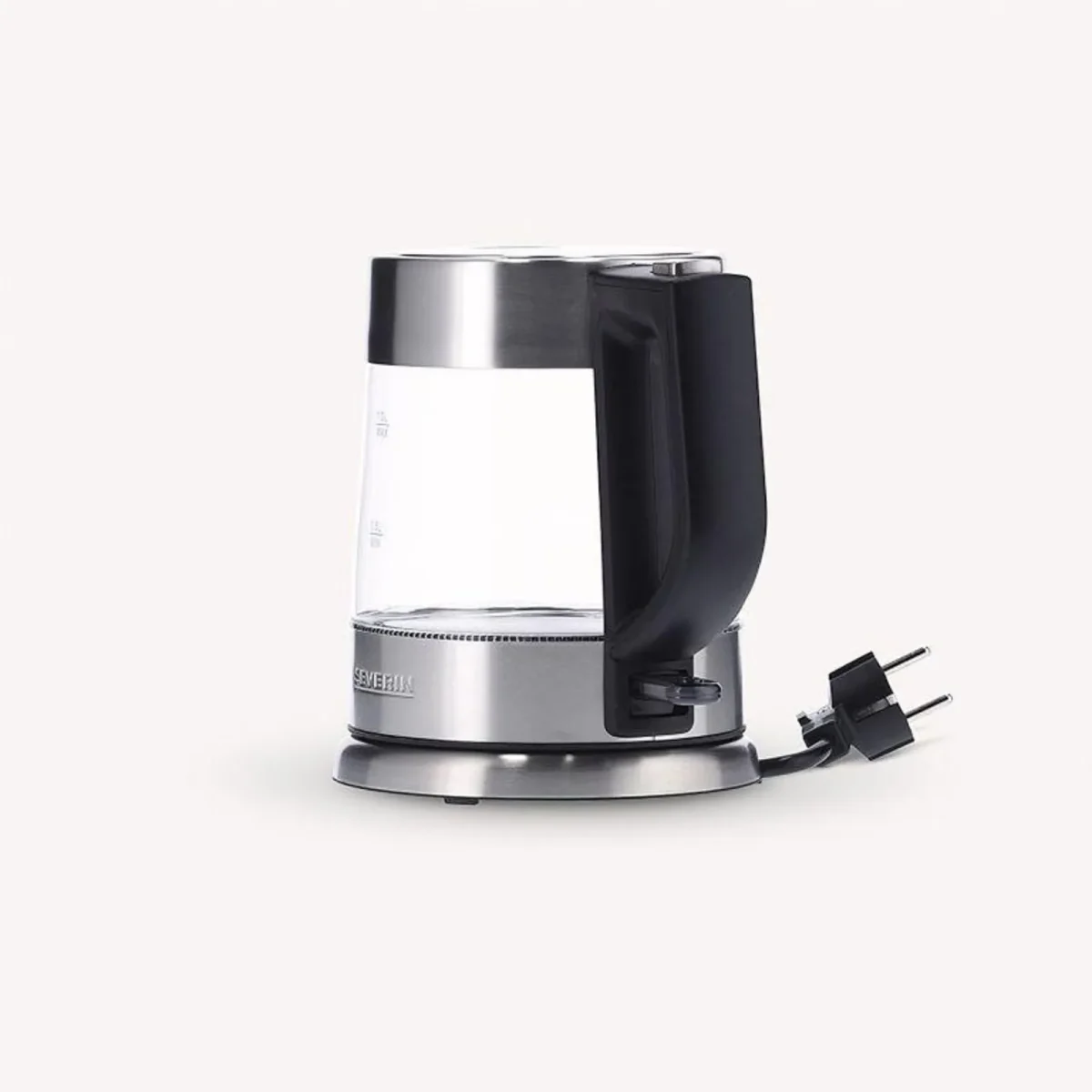 Severin WK 3468 Glas-Wasserkocher 2200W 1l transparent/schwarz/silber - Slika 3