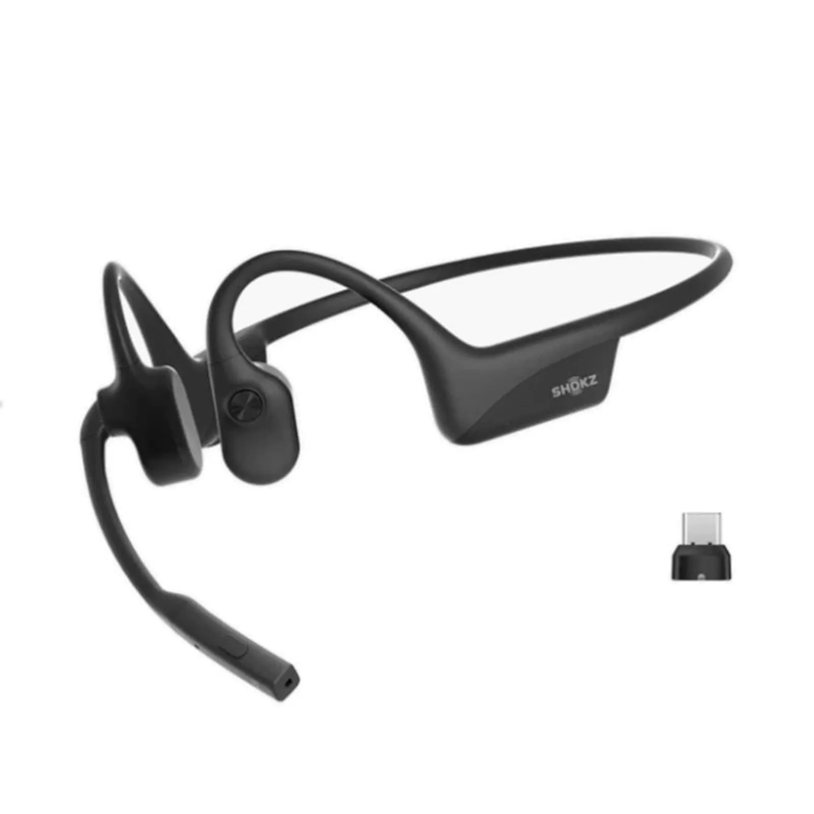 PI_614458019 Shokz OpenComm2 2025 UC Knochenschall-Headset schwarz inkl. USB-C Dongle - Slika 1