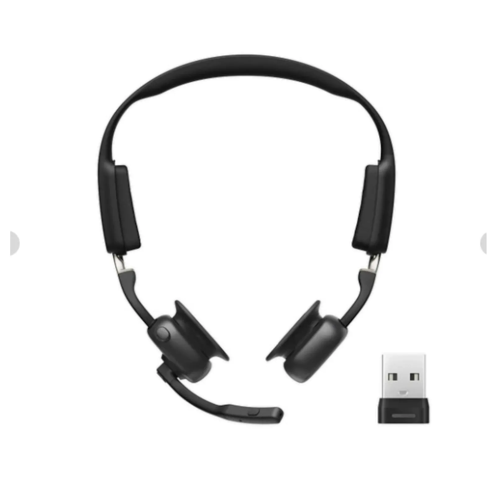 PI_614677768 Shokz OpenMeet UC Knochenschall-Headset schwarz inkl. USB-A Dongle - Slika 1