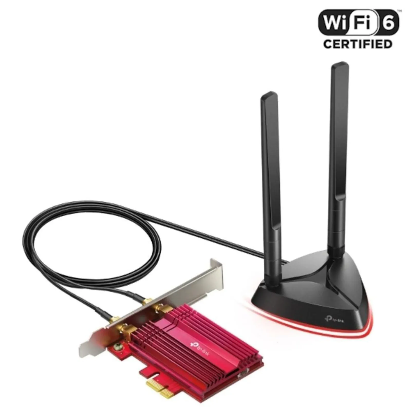PI_656088176 TP-Link Archer TX3000E WLAN Adapter PCIe x1 mit 2 Antennen - Slika 1