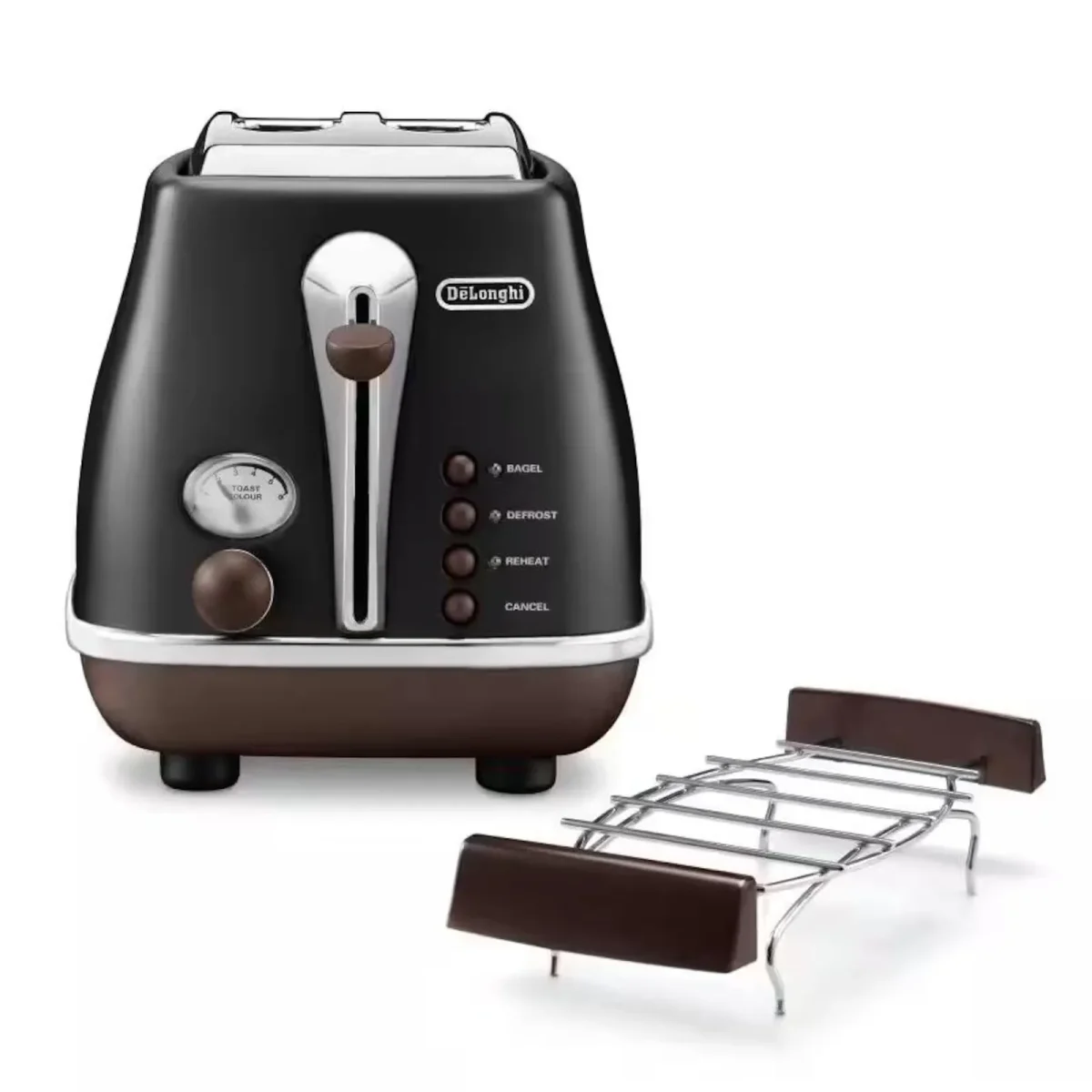 DeLonghi CTOV 2103.BK Icona Vintage Toaster schwarz - Slika 1