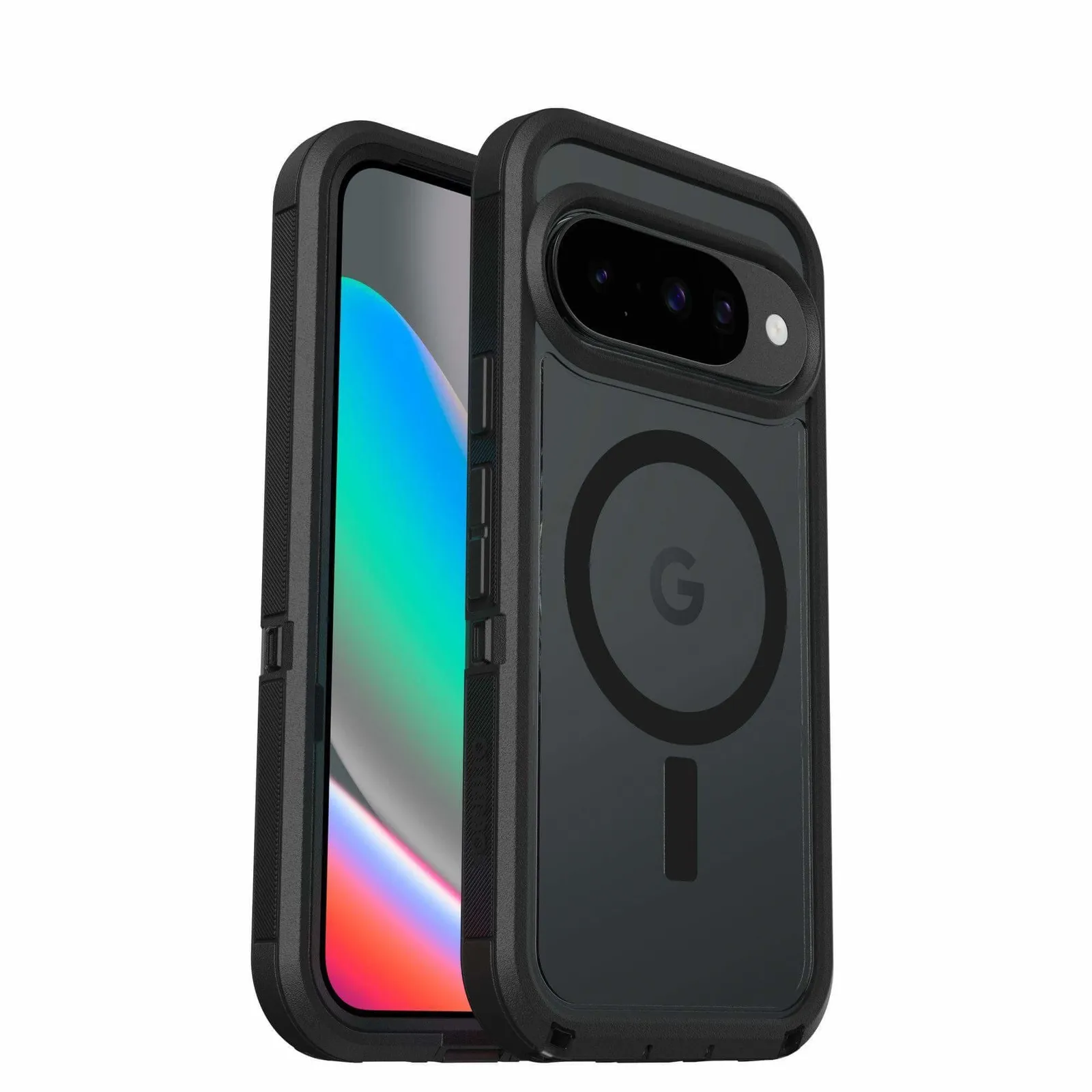 PI_702309754 OtterBox Defender XT Clear Magnets Case für Google Pixel 10/10 Pro; Dark Side - transparent/schwarz - Slika 1