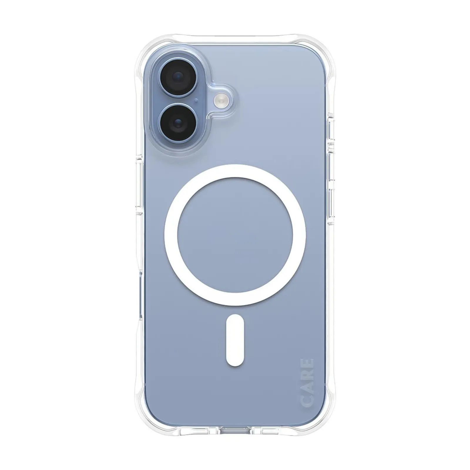 PI_702368433 CARE by PanzerGlass® Fashionable Case Samba Transparent m. Weiß mit MagSafe für iPhone 17 - Slika 1