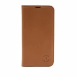 JT Berlin Echtleder BookCase Tegel für iPhone 17 Pro Max cognac