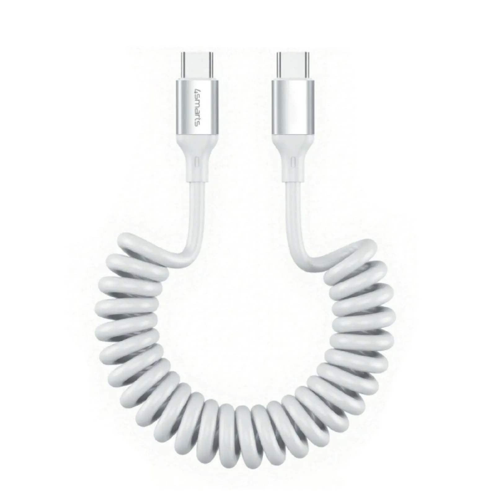 PI_740472944 4smarts USB-C Spiralkabel 100W Weiß - Slika 1