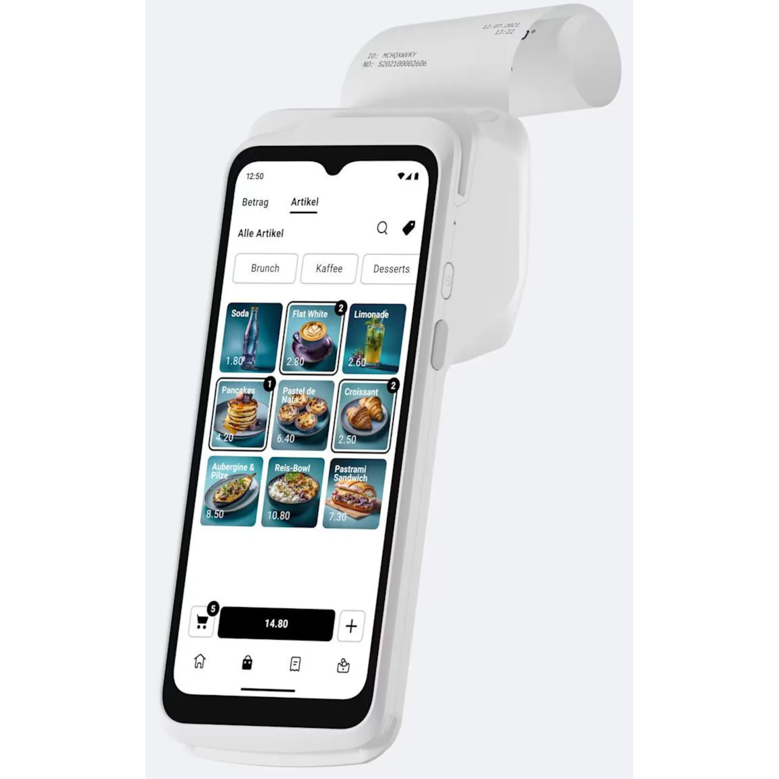 PI_741317284 SumUp Terminal Kartenterminal Bondrucker Finanzamtkonform WLAN SIM - Slika 1