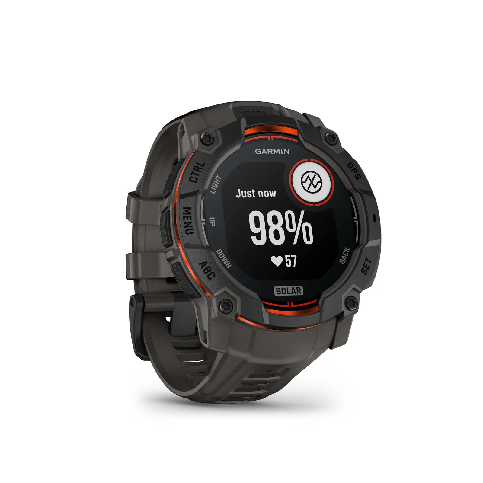 PI_746679866 Garmin Instinct® 3 Solar 50mm Kohle/ Schwarz mit Silikon-Wechselarmband 26 mm Kohle - Slika 1