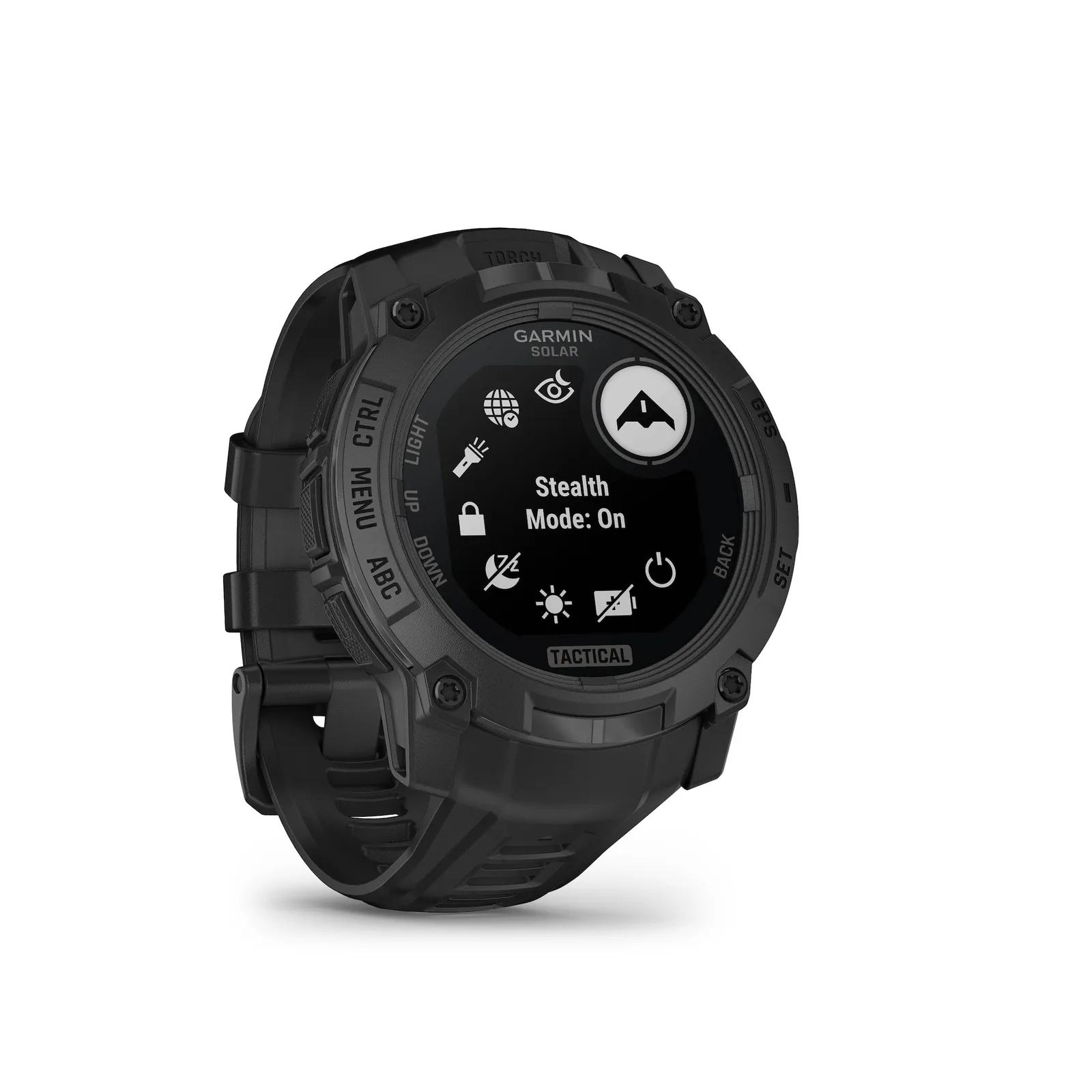 PI_746728706 Garmin Instinct® 3 Solar Tactical Edition 50mm Schwarz mit Silikon-Wechselarmband 26 mm Schwarz - Slika 1