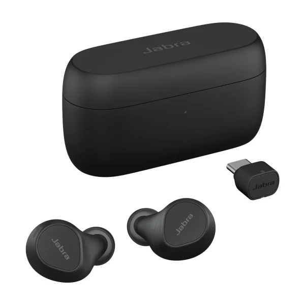 Jabra Evolve2 Buds USB-C UC Wireless In-Ear-Kopfhörer Wireless Charging Pad schw