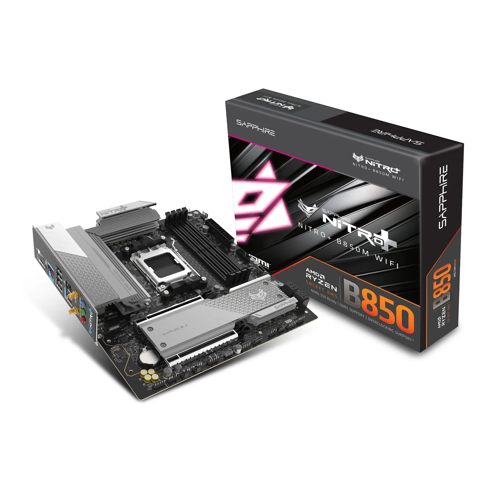 PI_757422577 SAPPHIRE NITRO+ B850M WIFI mATX Mainboard DP/HDMI/M.2 - Slika 1