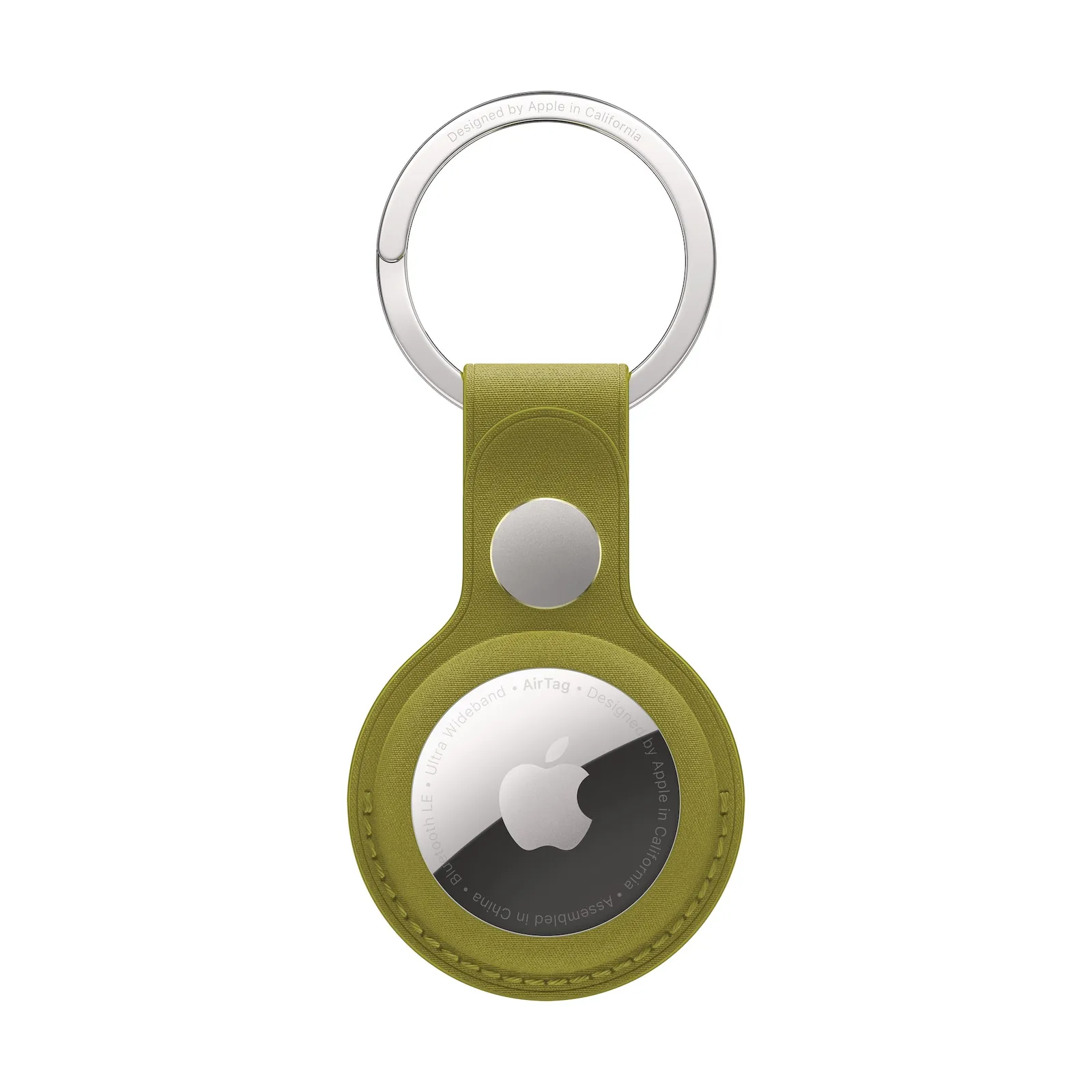 PI_401739225 Apple AirTag FineWoven Key Ring Chartreuse - Slika 1