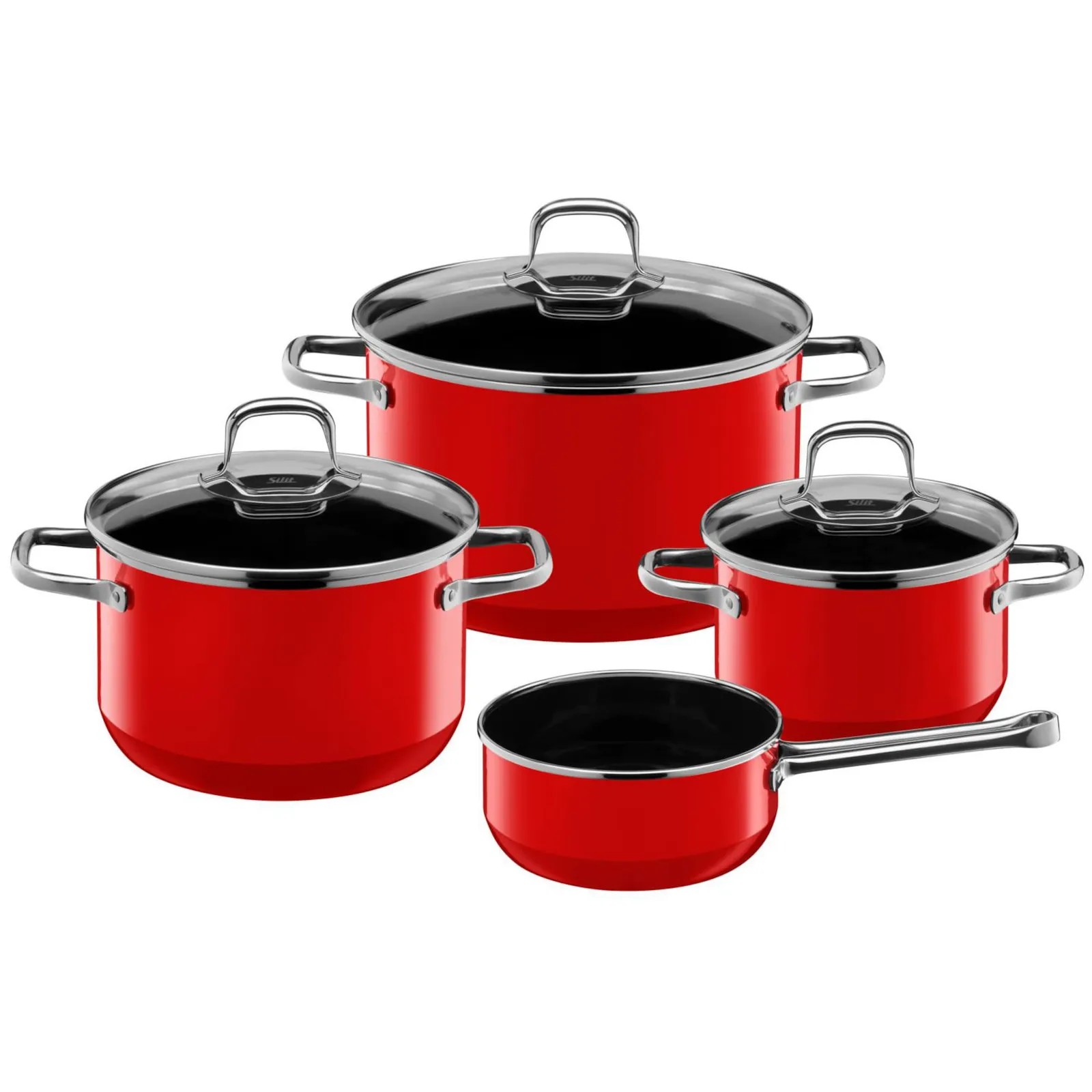 PI_747471207 Silit Silargan® Elegance Topf-Set 4-teilig Red - Slika 1