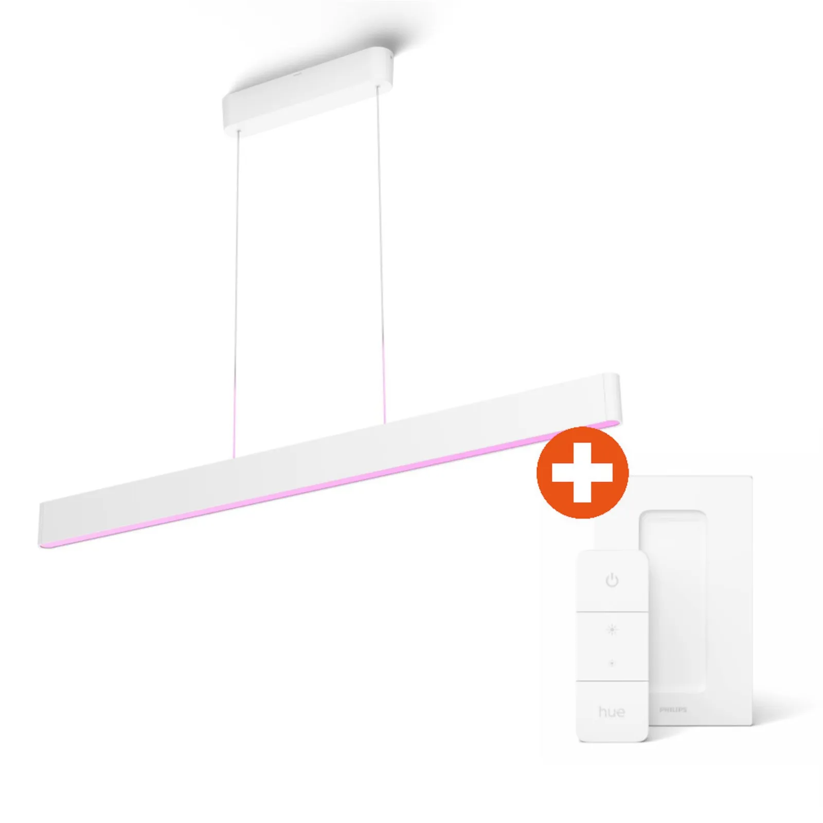 PI_761057956 Philips Hue | Ensis Pendelleuchte weiß (White & Color Ambiance) | inkl. Dimmschalter weiß V2 - Slika 1