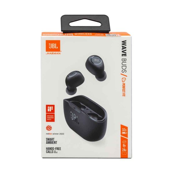 JBL Wave Buds  Kabellose In-Ear Ohrhörer, schwarz