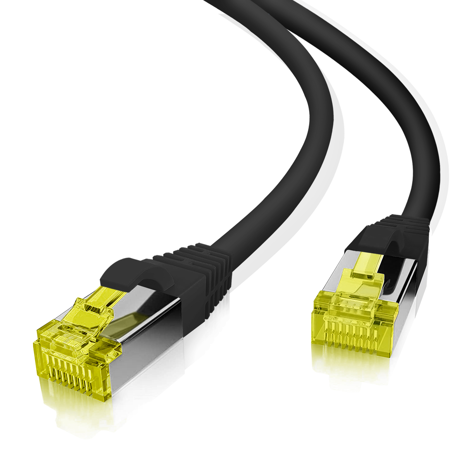 118125 helos Patchkabel Cat 6a S/FTP RJ45 schwarz 10m AWG26/7 LSZH GHMT - Slika 1