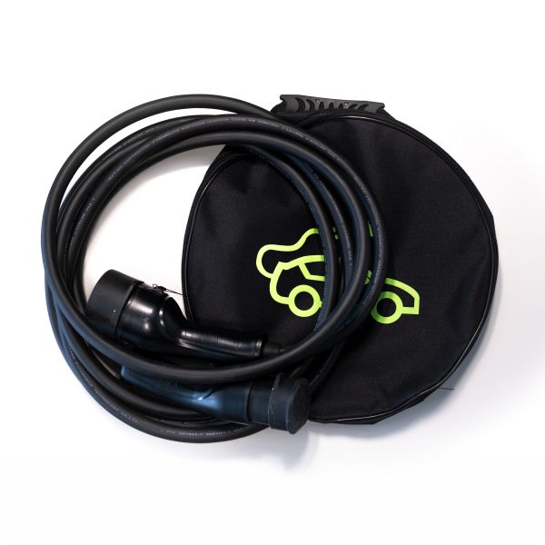 helos Typ 2 EV Ladekabel TÜV Mode 3 ,32A ,22 kW, 3-Phasig 7,5 Meter mit Tasche