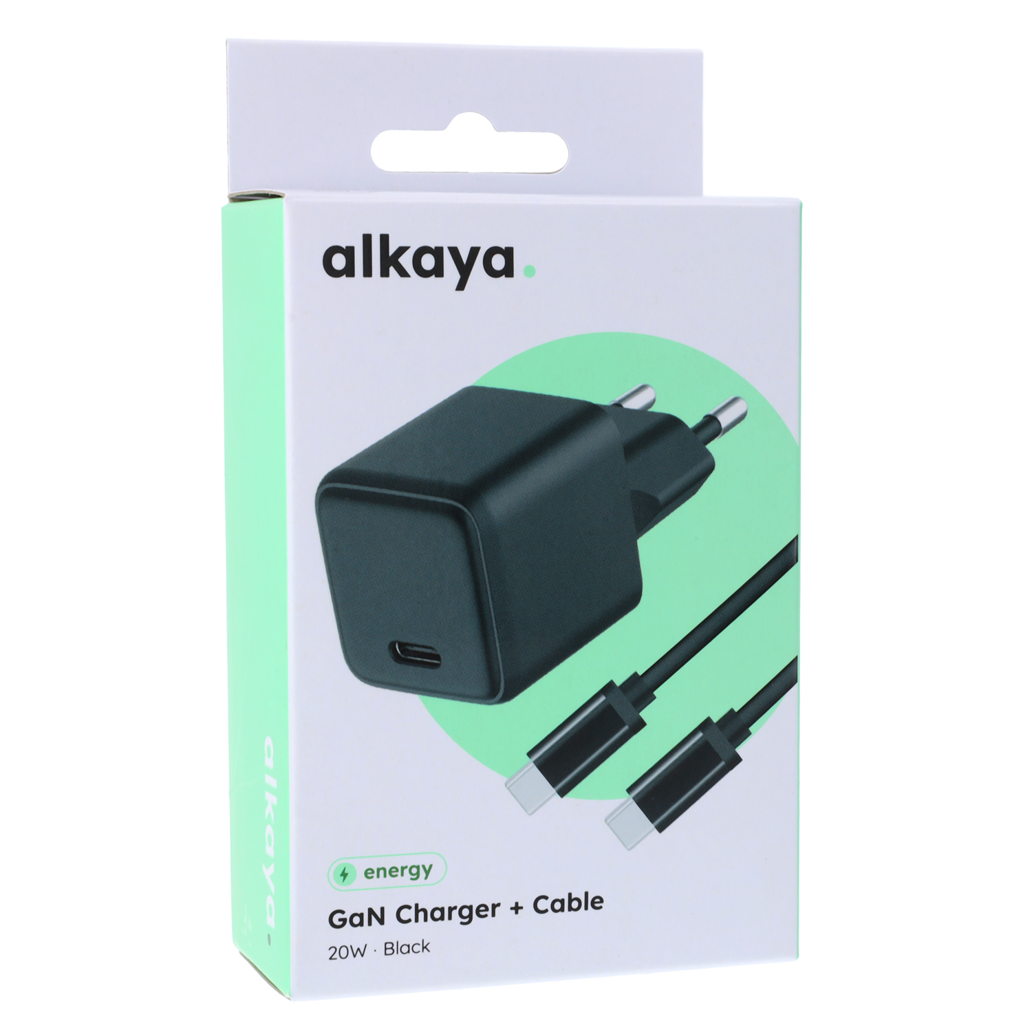 384953 alkaya NEXUS Speed Flex Charger Set GaN Technologie 20W schwarz - Slika 1