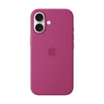 Apple Original iPhone 16 Silikon Case mit MagSafe - Fuchsia