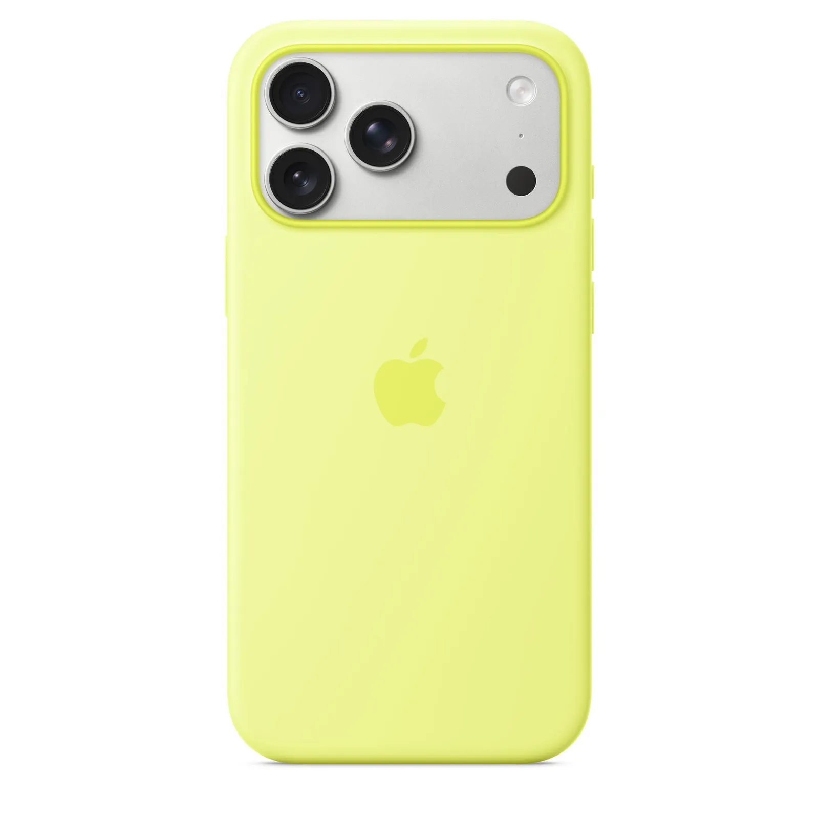 PI_707987973 Apple Silicone Case mit MagSafe für iPhone 17 Pro Max Neongelb - Slika 1