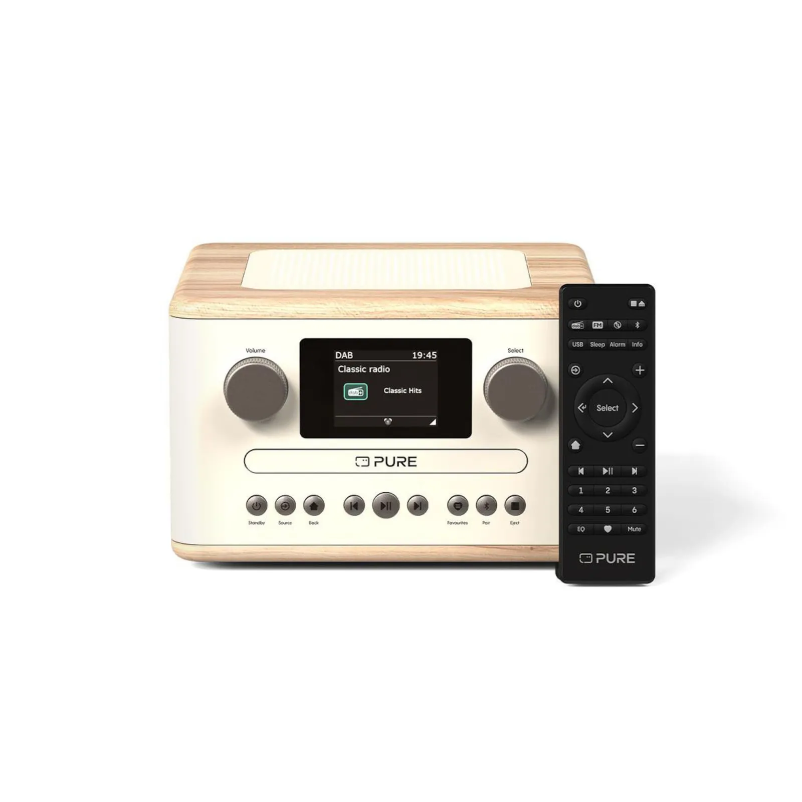 PI_747773340 Pure Classic C-D4 Digitalradio White/Oak EU/UK - Slika 1