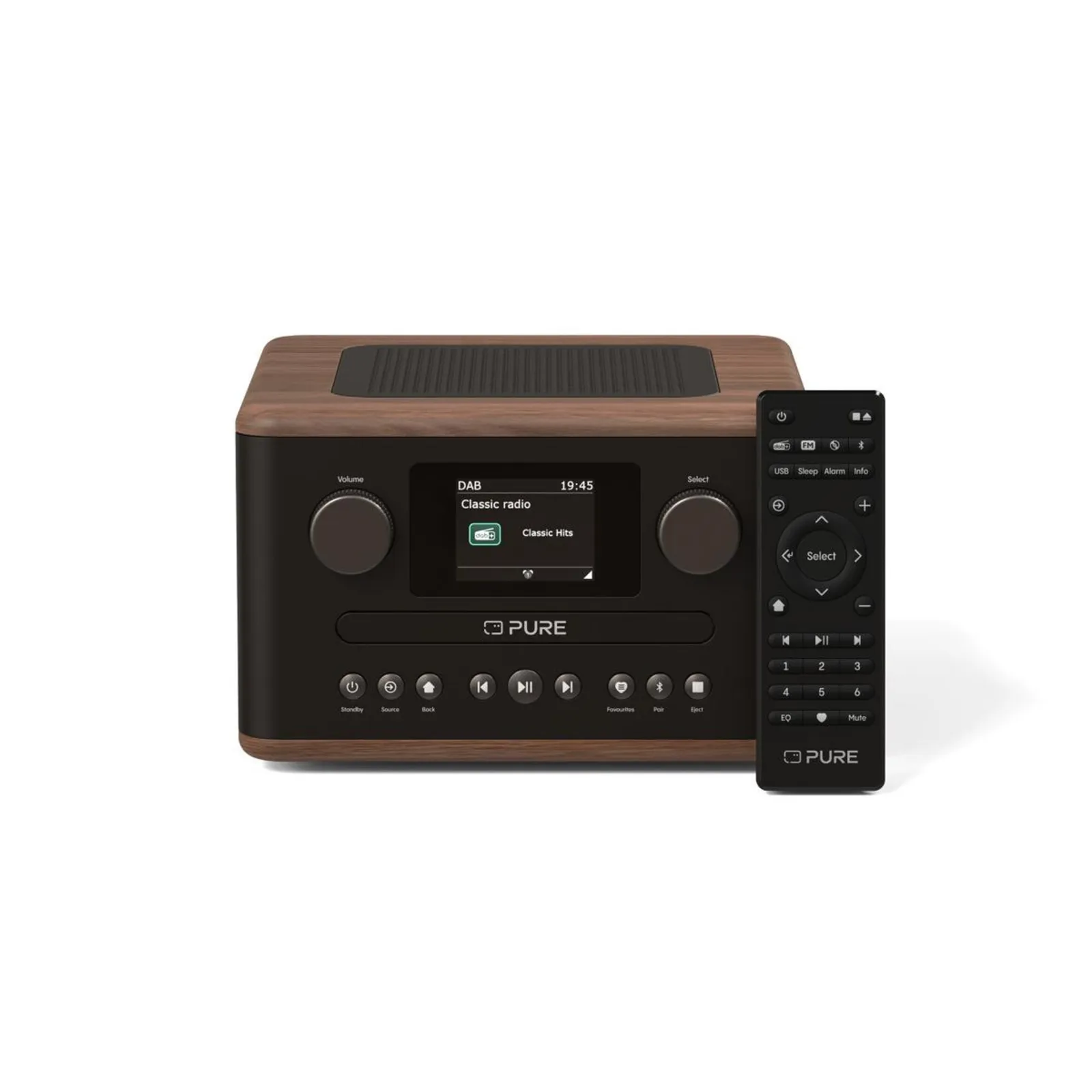 PI_747781797 Pure Classic C-D4 Digitalradio Coffee Brown/Walnut EU/UK - Slika 1