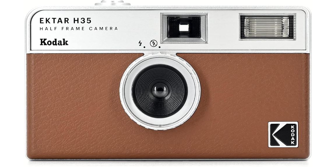421334 Kodak EKTAR H35 HF Film Camera Analogkamera, brown - Slika 1